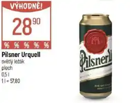 Globus Pilsner Urquell světlý ležák plech nabídka