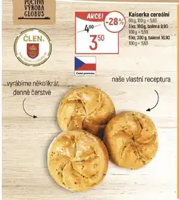 Globus Kaiserka cereální nabídka