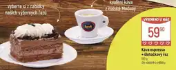 Globus Káva espresso + šlehačkový řez nabídka