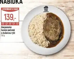 Globus Znojemská hovězí pečeně s dušenou rýží nabídka