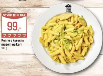 Globus Penne s kuřecím masem na kari nabídka