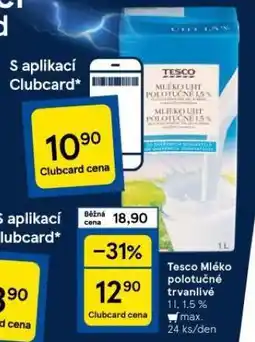 Tesco Mléko polotučné nabídka