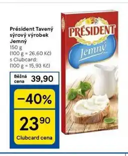 Tesco Président tavený sýr nabídka
