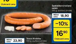 Tesco Špekáčkový točený salám nabídka