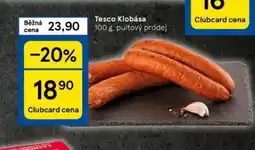 Tesco Klobása nabídka