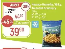 Globus Nowaco Hranolky, Vinky, Americké brambory nabídka