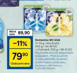 Tesco Domestos wc blok nabídka