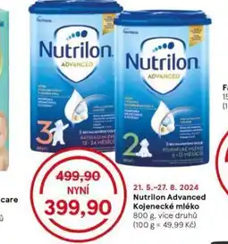Tesco Nutrilon kojenecká výživa nabídka