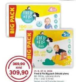 Tesco Fred & flo dětské pleny nabídka