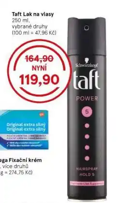 Tesco Taft lak na vlasy nabídka
