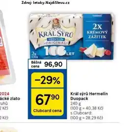 Tesco Král sýrů hermelín nabídka