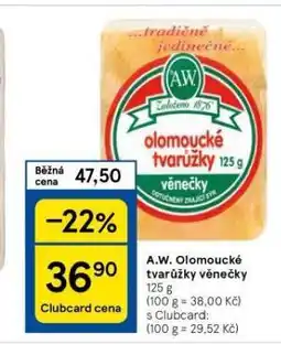 Tesco Olomoucké tvarůžky nabídka