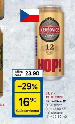 Tesco Pivo krušovice nabídka