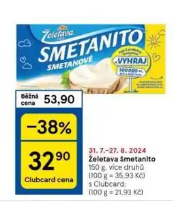 Tesco Želetava smetanito nabídka