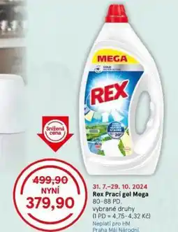 Tesco Rex prací gel nabídka