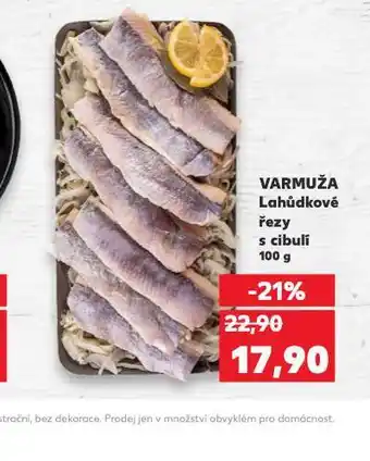 Kaufland Lahůdkové řezy s cibulí nabídka