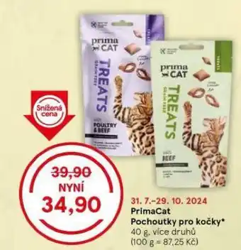 Tesco Primacat pochoutky pro kočky nabídka