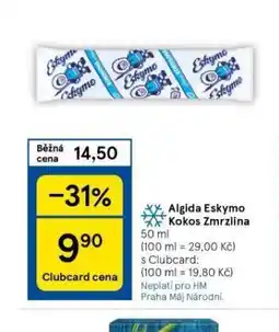 Tesco Algida eskymo kokos zmrzlina nabídka