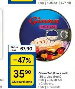 Tesco Giana tuňákový salát nabídka