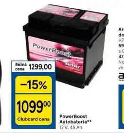 Tesco Powerboost autobaterie nabídka