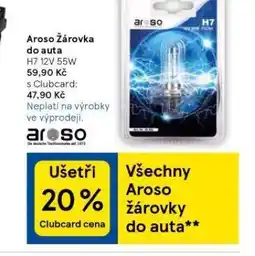 Tesco Aroso žárovka do auta nabídka