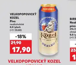 Kaufland Velkopopovický kozel nealko nabídka