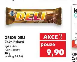 Kaufland Orion deli čokoládová tyčinka nabídka