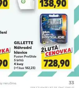 Kaufland Gillette náhradní hlavice nabídka