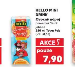 Kaufland Hello mini drink nabídka