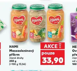 Kaufland Hami masozeleninový příkrm nabídka
