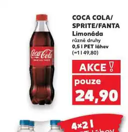 Kaufland Coca cola, fanta, sprite nabídka