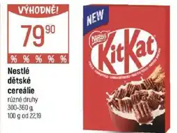 Globus Nestlé dětské cereálie nabídka