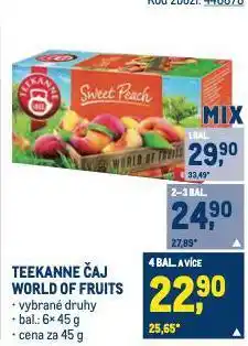 Makro Teekanne čaj nabídka