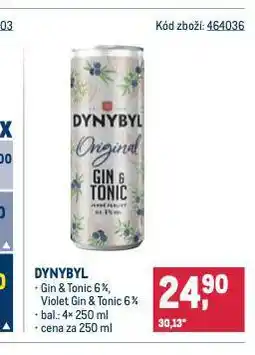 Makro Dynybyl violet gin & tonic nabídka