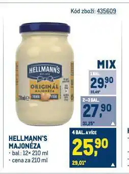 Makro Hellmann's majonéza nabídka