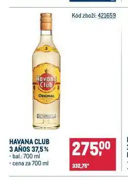 Makro Havana club 3 aňos nabídka