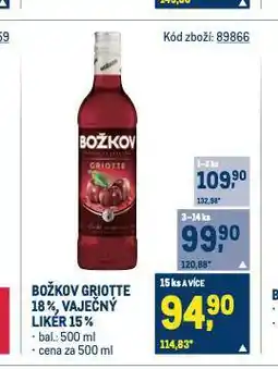 Makro Božkov griotte nabídka