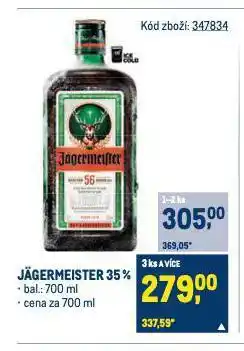 Makro Jagermeister nabídka