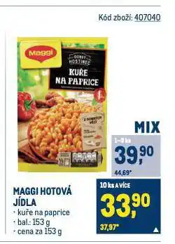 Makro Maggi hotová jídla nabídka