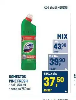 Makro Domestos wc čistič nabídka