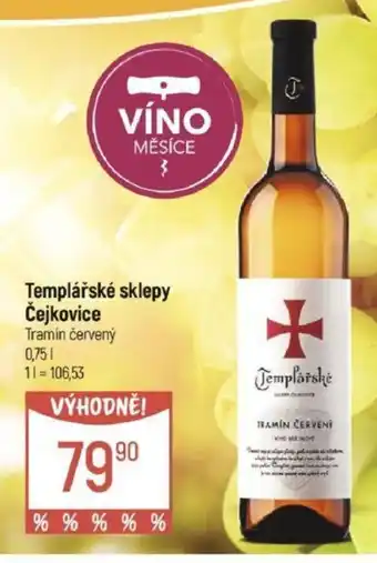 Globus Templářské sklepy Čejkovice nabídka