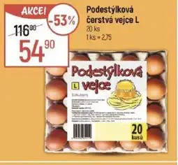 Podestýlková čerstvá vejce L