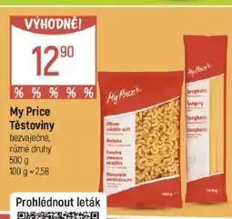 Globus My Price Těstoviny nabídka