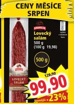 Norma Lovecký salám nabídka