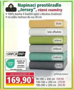 Norma Napínací prostěradlo ,,Jersey" nabídka
