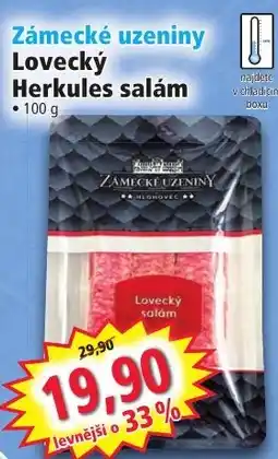 Norma Zámecké uzeniny Lovecký Herkules salám nabídka