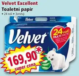 Norma Velvet Excellent Toaletní papír nabídka