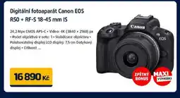 Datart Digitální fotoaparát Canon EOS R50 + RF-S 18-45 mm IS nabídka