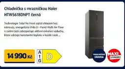 Datart Chladnička s mrazničkou Haier HTW5618DNPT černá nabídka
