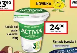 Hruška Activia bílá zrající v kelímku nabídka